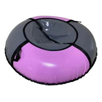 Тюбинг МОРОЗЕЦ D-0,95м серо-розовый